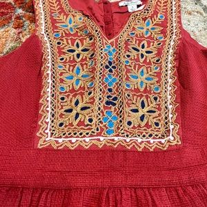 Lucky Brand, embroidered dress with pockets
